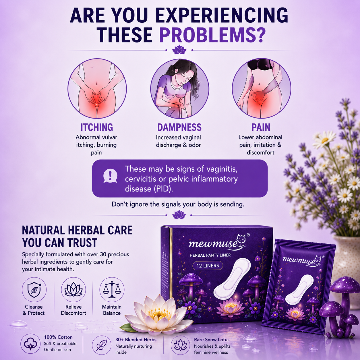 Herbal  Feminine  Panty Liners